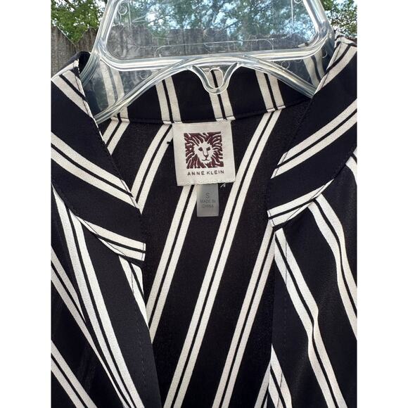 Anne Klein Black & White Striped Midi Dress – Size S - Picture 6 of 6
